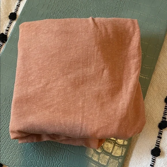 Nation Ltd Salmon Pink Puffed Shoulder T shirt. Size Extra Small. Pima Cotton. - Picture 8 of 8